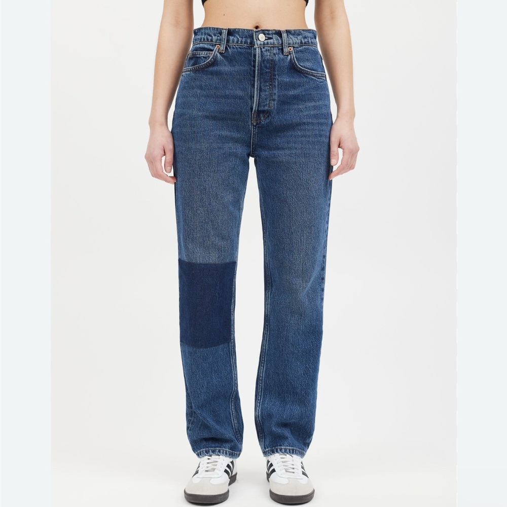 Reformation Cynthia high rise patch jeans size 26